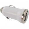 Micro Universele Autolader / Car Charger met USB-aansluiting Wit