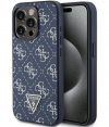 Guess 4G Triangle Logo Back Case - iPhone 15 Pro Max (6.7") Blauw