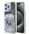DKNY Liquid Glitter Arch Back Case iPhone 12/12 Pro (6.1") Zwart