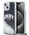 DKNY Liquid Glitter Arch Logo Back Case - iPhone 14 (6.1") Zwart