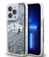 DKNY Liquid Glitter Arch Back Case - iPhone 15 Pro (6.1") - Zwart