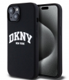 DKNY Silicone Arch Logo Back Case - iPhone 15 (6.1") - Zwart