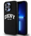 DKNY Silicone Arch Logo Back Case - iPhone 15 Pro (6.1") - Zwart