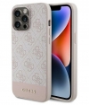 Guess 4G Stripe Back Case - Apple iPhone 15 Pro Max (6.7") - Roze