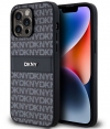 DKNY Textured Tonal Stripe Back Case - iPhone 14 Pro Max - Zwart