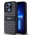 DKNY Textured Tonal Stripe Back Case - iPhone 14 Pro (6.1") Zwart