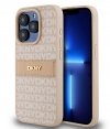 DKNY Textured Tonal Stripe Back Case - iPhone 15 Pro Max - Roze
