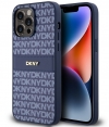 DKNY Textured Tonal Stripe Back Case - iPhone 14 Pro Max - Blauw