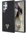 Guess Rhinestones Back Case - Samsung Galaxy S24 Ultra - Zwart