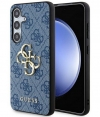 Guess 4G Metal Logo Back Case - Samsung Galaxy S24 (S921) - Blauw