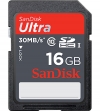 Sandisk 16GB Ultra SDHC Card Class 10 / UHS-1 (30MB/s 200x)