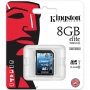 Kingston 8GB SDHC Card Class 10 UHS-I Elite  (30MB/s, 200x)