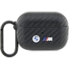 BMW M-Line Carbon Case voor Apple Airpods Pro (2e Gen) - Zwart