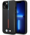 BMW M Tricolor Back Case voor Apple iPhone 15 (6.1") - Zwart