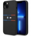BMW M Tricolor Silicone Back Case - Apple iPhone 15 (6.1") Zwart