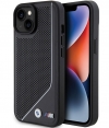 BMW M Perforated Twisted Back Case - iPhone 15 (6.1") - Zwart