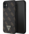 Guess 4G Triangle Logo Back Case - Apple iPhone 11 (6.1") - Zwart