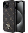 Guess 4G Triangle Logo Back Case - iPhone 15 Plus (6.7") - Zwart