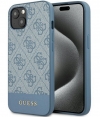 Guess 4G Stripe Back Case voor Apple iPhone 15 (6.1") - Blauw