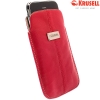 KRUSELL Luna Luxe Leather Pouch Tasje Red Maat XL | 95273