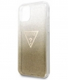 Guess Triangle Glitter TPU Case - Apple iPhone 11 (6.1") - Goud