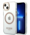 Guess Translucent Back Case - Apple iPhone 13 (6.1") - Goud