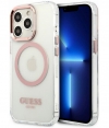 Guess Translucent Back Case - Apple iPhone 13 Pro (6.1") - Roze