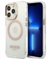 Guess Translucent Back Case - Apple iPhone 13 Pro Max (6.7") Goud