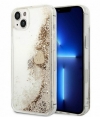 Guess Charms Liquid Glitter Case - iPhone 14 Plus (6.7") - Goud